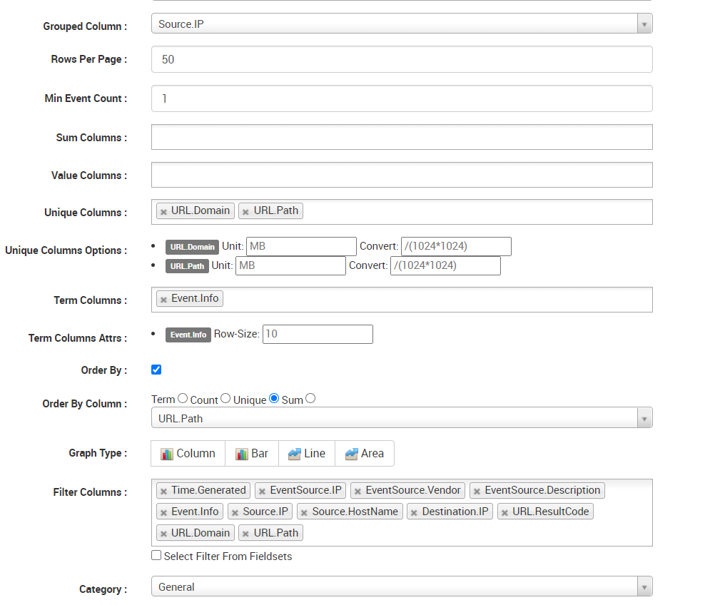 customize a report on Logsign SIEM