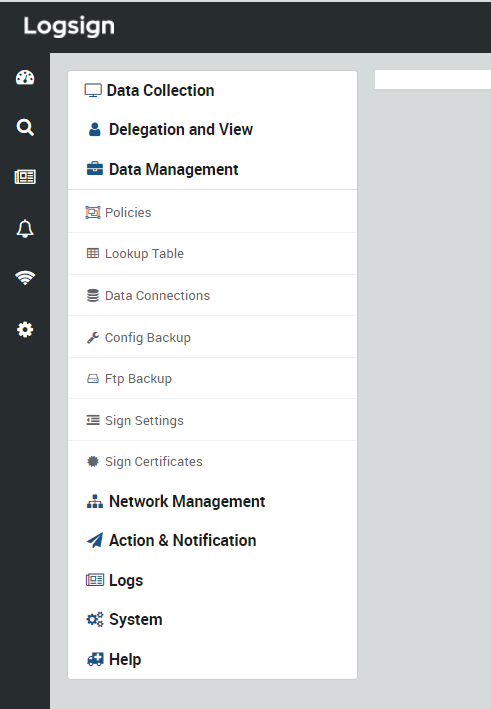 data management logsign